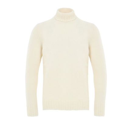 Gran Sasso White Wool Turtleneck