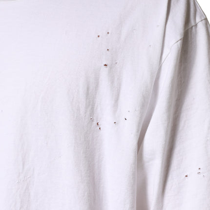 Dolce & Gabbana White Cotton Crewneck Short Sleeve T-Shirt