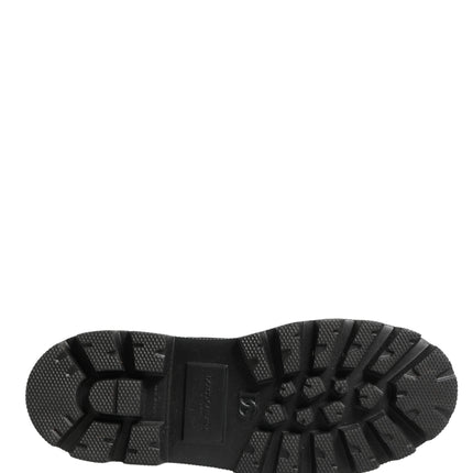 Dolce & Gabbana Black Leather Trek Sole Combat Boots Shoes