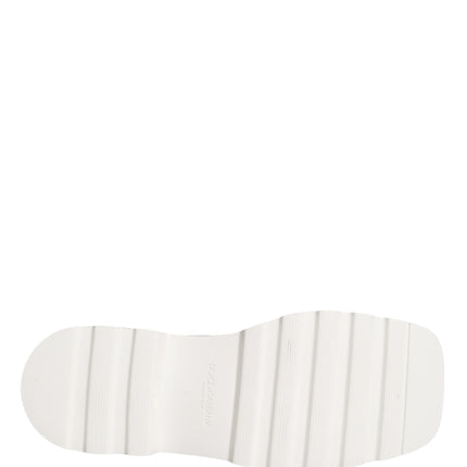 Dolce & Gabbana White Leather Chunky Sole Derby Shoes