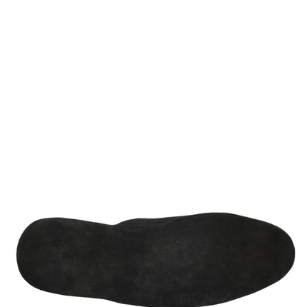 Dolce & Gabbana Black Wool Cashmere Red Quilted Slippers Shoes