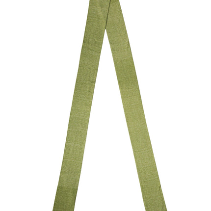 Dolce & Gabbana Green Cashmere Knitted Neck Foulard 280cm x11cm Men Scarf