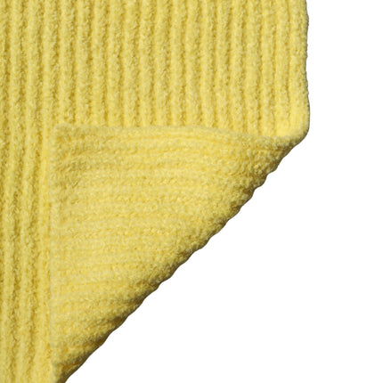 Dolce & Gabbana Yellow Cotton Knitted Neck Foulard 270cm x 31cm  Men Scarf