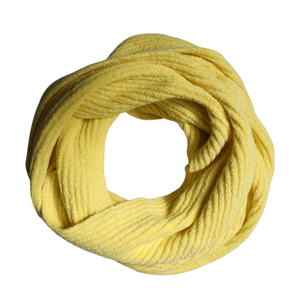 Dolce & Gabbana Yellow Cotton Knitted Neck Foulard 270cm x 31cm  Men Scarf