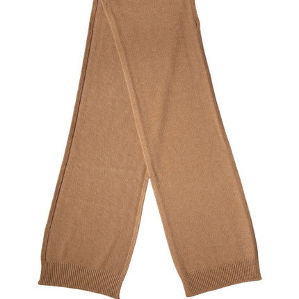 Dolce & Gabbana Brown Cashmere Knitted Foulard 207cm x 29cm Men Scarf