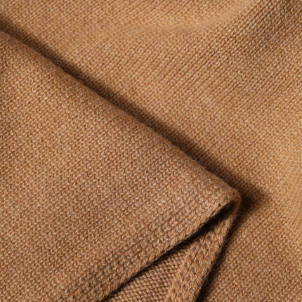 Dolce & Gabbana Brown Cashmere Knitted Foulard 207cm x 29cm Men Scarf