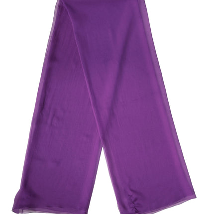 Dolce & Gabbana Purple Silk Neck Wrap Shawl Stole 200cm x 134cm Scarf