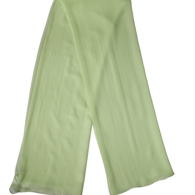 Dolce & Gabbana Light Green Silk Neck Wrap Stole 200cm x 134cm Scarf