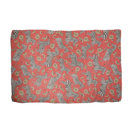 Dolce & Gabbana Red Zebra Print Silk Wrap Shawl Stole 200cm x 132cm Scarf