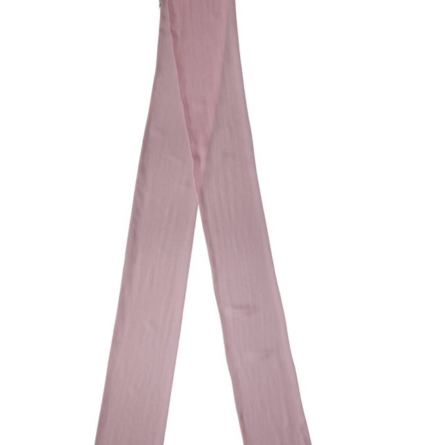 Dolce & Gabbana Pink Silk Sash Wrap Shawl Foulard 291cm x 19cm Scarf