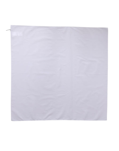 Dolce & Gabbana White Cotton Wrap Square Shawl Stole 71cm x 70cm  Scarf
