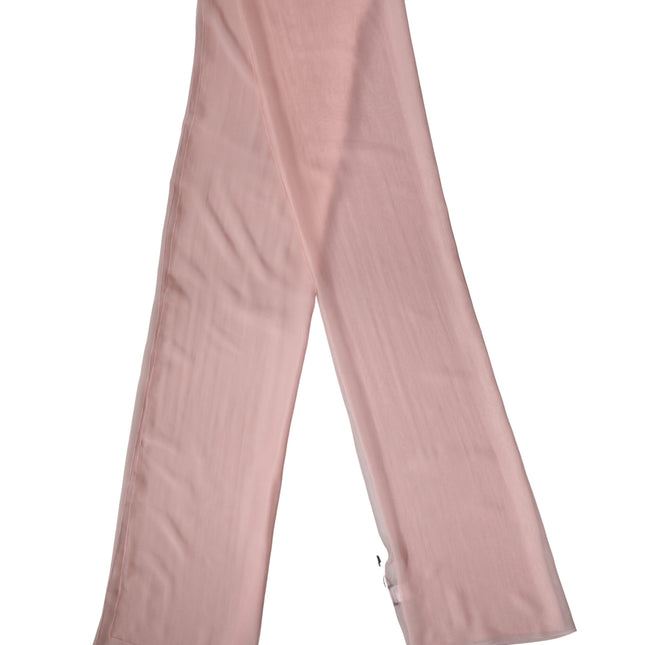 Dolce & Gabbana Light Pink Silk Neck Wrap Shawl Stole 272cm x 120cm Scarf