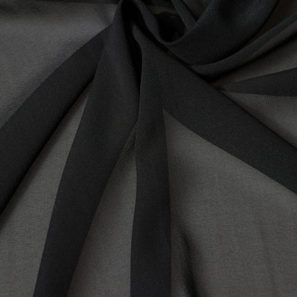Dolce & Gabbana Black Silk Neck Wrap Shawl Stole 200cm x 64cm  Scarf