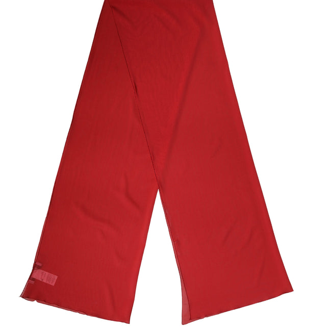 Dolce & Gabbana Red Silk Neck Wrap Shawl Women Stole 200cm x 64cm Scarf