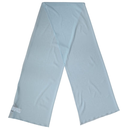 Dolce & Gabbana Light Blue Silk Neck Wrap Shawl Stole 200cm x 64cm  Scarf