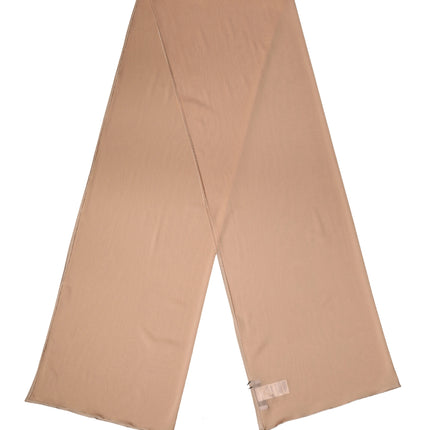 Dolce & Gabbana Beige Silk Neck Wrap Shawl Women Stole 200cm x 64cm Scarf