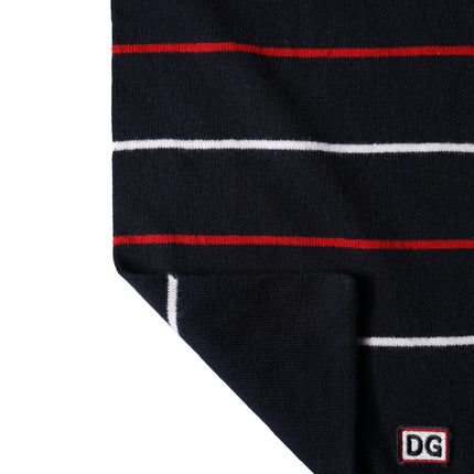 Dolce & Gabbana Multicolor Stripes Shawl Neck Wrap 119cm x 20cm  Scarf