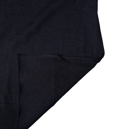 Dolce & Gabbana Black Wool Knitted Shawl Neck Wrap 200cm x 25cm  Scarf