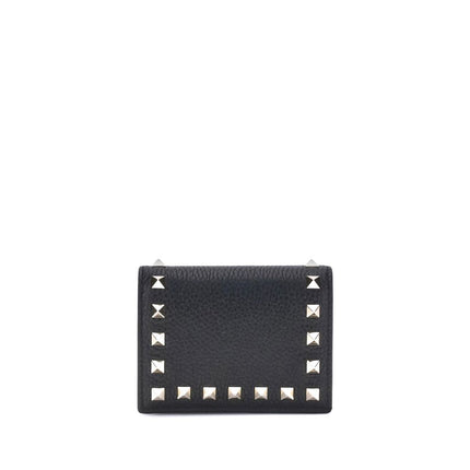 Valentino Garavani Black Calf Leather Bos Taurus Wallet