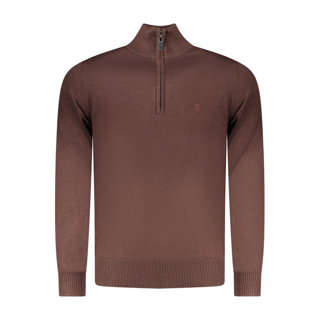 Coveri Moving Marrone Viscosa Mens Sweater