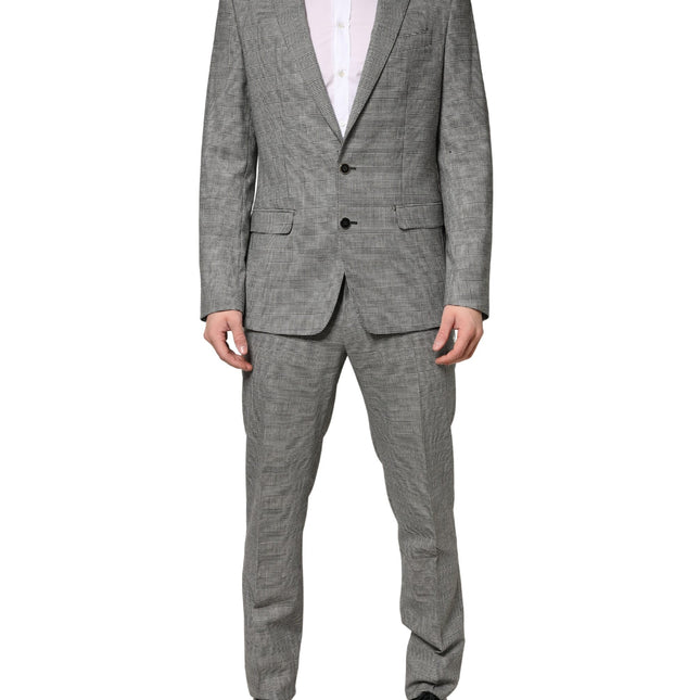Dolce & Gabbana Gray MARTINI Single Breasted Formal 2PC Suit