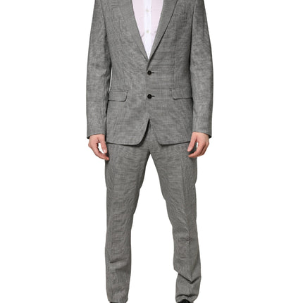 Dolce & Gabbana Gray MARTINI Single Breasted Formal 2PC Suit