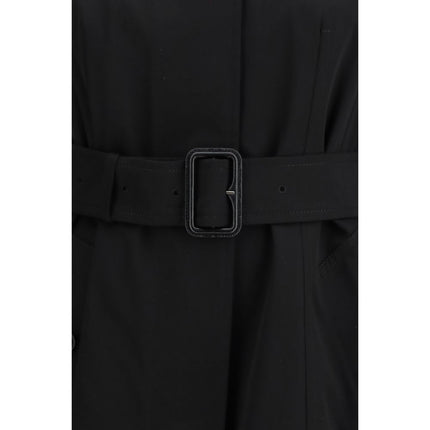 Burberry Black Cotton Trench Coat