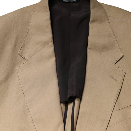 Dolce & Gabbana Beige TAORMINA Single Breasted Formal 2 Piece Suit