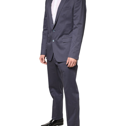 Dolce & Gabbana Blue Single Breasted MARTINI 2 Piece Suit