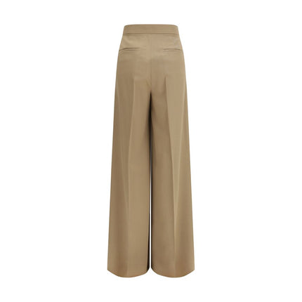 Max Mara Beige Wool Casual Pants
