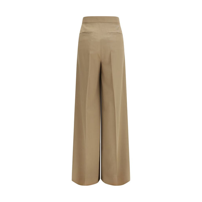Max Mara Beige Wool Casual Pants