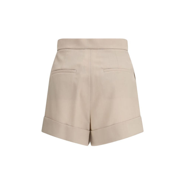 Max Mara Bicolor Wool Bermuda Shorts