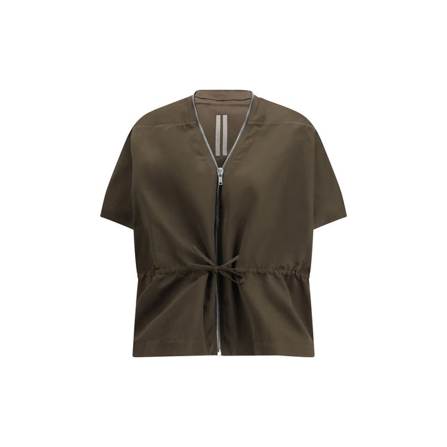 Rick Owens Brown Polyester Shell Jacket