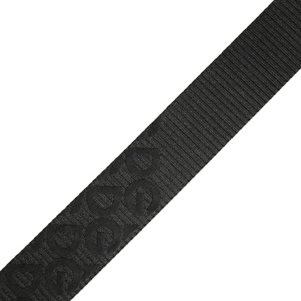 Dolce & Gabbana Black Logo Monogram Silver Metal Buckle Belt