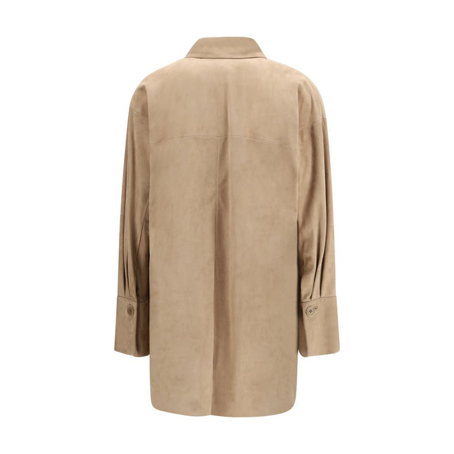 Salvatore Santoro Beige Lamb Ovis Aries Aries Shirt
