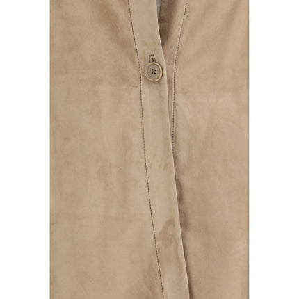 Salvatore Santoro Beige Lamb Ovis Aries Aries Shirt