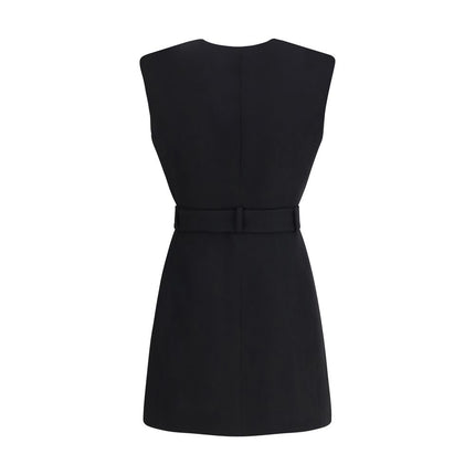 Balmain Black Wool Cocktail Dress