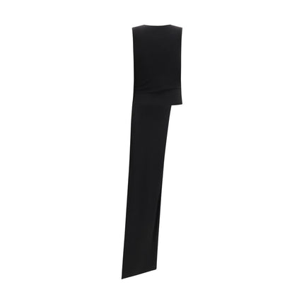 Ami Paris Black Viscose Cocktail Dress