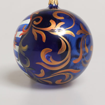 Dolce & Gabbana Multicolor Hand Painted Sicilian Ornament Christmas Ball