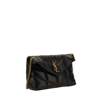 Saint Laurent Black Lamb Leather Shoulder Bag