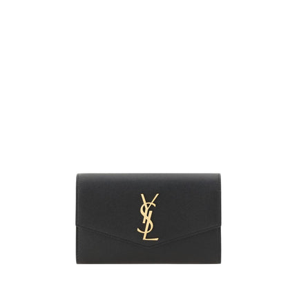 Saint Laurent Black Calf Leather Bos Taurus Wallet