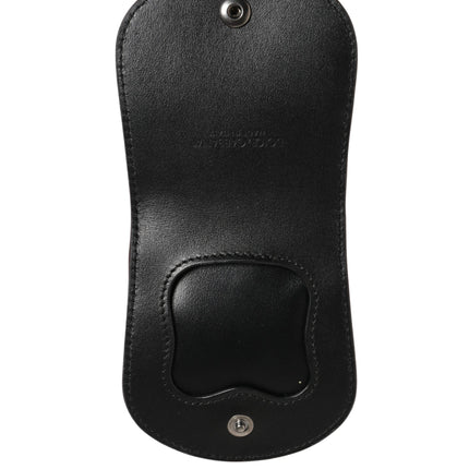 Dolce & Gabbana Burgundy Exotic Skin Condom Case Holder Pocket Wallet