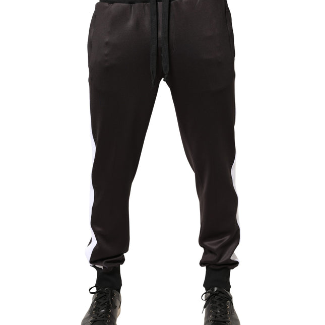 Dolce & Gabbana Brown Polyester Skinny Jogger Trouser Pants