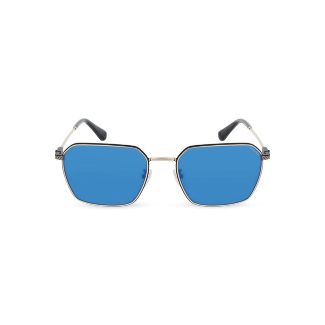 Police Gray Metal Sunglasses