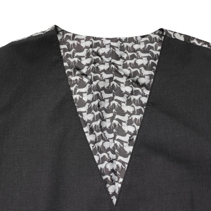 Dolce & Gabbana Black Wool Dress Men Formal Waistcoat Vest