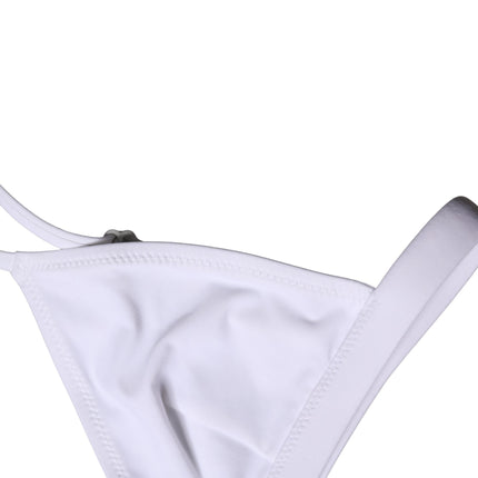 Dolce & Gabbana Top White Nylon Triangle Swimwear Beachwear Bikini