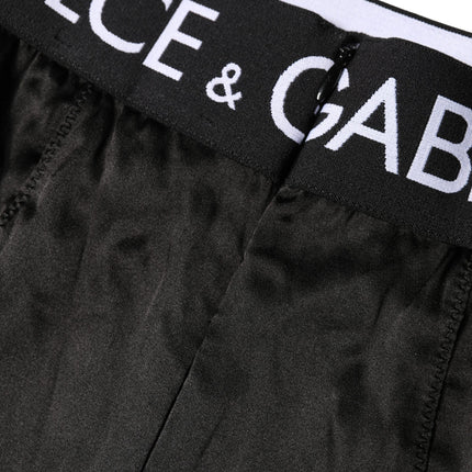 Dolce & Gabbana Black Logo Girdle High Waist Panty  Underwear