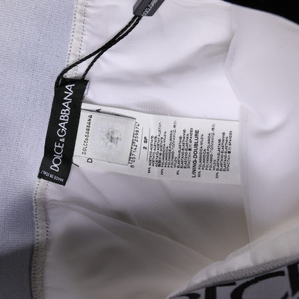 Dolce & Gabbana White Logo Brief High Waist Panty Underwear