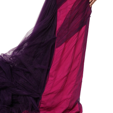 Dolce & Gabbana Pink Black Strapless Sheath Mermaid  Dress