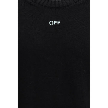 Off-White Black Cotton Sweatshirt